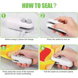 2-in-1 Mini Bag Sealer & Cutter – Portable Handheld Heat Sealer for Chips & Food Storage