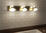 Fluted Bell Sconce 🔔, mirror light☄️, 🌈3in1 (Golden, natural, white)