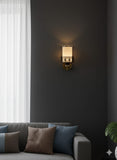 🌸 Royal Aura Wall Lamp – Elegant Gold & Crystal LED Sconce for Living Room, Bedroom & Hallway