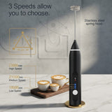 2 In 1 Electric Coffee Beater - Milk Frother And Egg Whisk - USB Electric Rechargeable Kitchen Tool For Versatile Mixing And Frothing